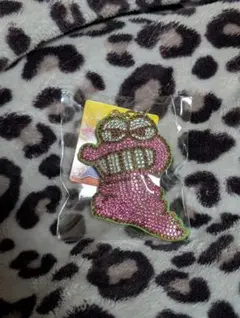 ストーン装飾ワニ山さんキャラクターキーホルダー