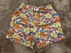 ★美品★BREEZE ブリーズ キッズ 花柄ハーフパンツ ショートパンツ 100