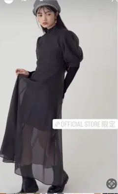 オンライン限定ワンピース　リリーブラウン