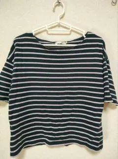 アースミュージック＆エコロジー　ボートネック 半袖Tシャツ