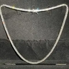 ✨新品✨テニスネックレス3mm 45cm モアサナイト　ダイヤモンド