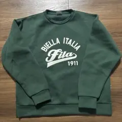 FILA クルーネック スウェット グリーン Lのサムネイル