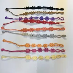 フラワー　お花　ミサンガ　ブレスレット　9点　まとめ商品
