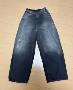 Acne Studios 2023M ワイドデニムパンツ レザーポケット - メルカリ