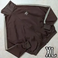 超希少⚡adidas 海外製ヴィンテージトラックジャケット 茶XL 在原みゆ紀のサムネイル