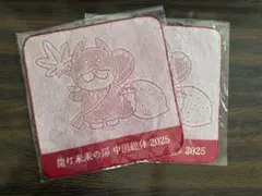 開け未来の扉 中国総体2025 ミニタオル 2枚セット