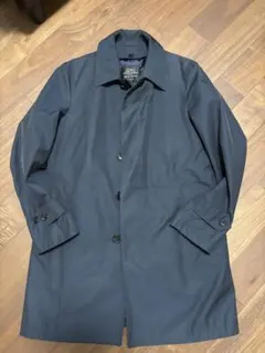 ユナイテッドアローズ ネイビー ステンカラーコート キルティング裏地　M