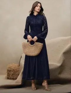 【新品・未使用】　ロングワンピース　お呼ばれ　結婚式