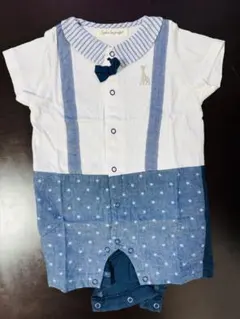 Sophie la girafe サスペンダー風ロンパース