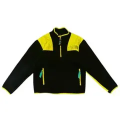 THE NORTH FACEフリースハーフジップM日本製デナリ風イエローブラック