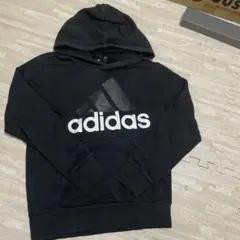adidas 黒フード付きパーカー Sサイズ