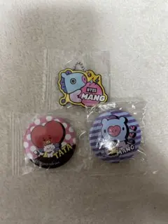 BT21缶バッジ,キーホルダー