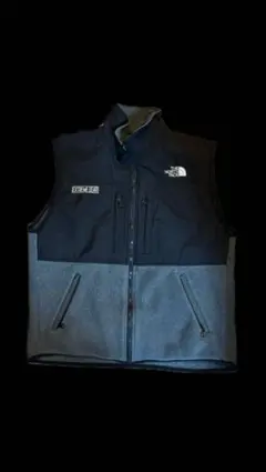 THE NORTH FACE フリースベスト ブラック/グレー　80s 90s