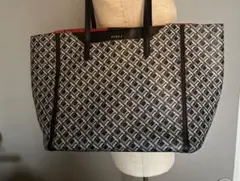 FURLA 幾何学模様 トートバッグ ブラック/レッド