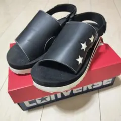 CONVERSE プラットフォームサンダル ブラック　23cm（厚底サンダル）のサムネイル