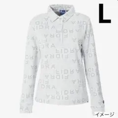 新品 フィドラ 長袖 ポロシャツ レディース L ゴルフウェア 発熱 ストレッチ