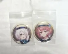 にじさんじビスケット 缶バッジ / 笹木咲・椎名唯華