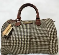 ポロラルフローレン ミニボストンバッグ 千鳥格子 PVC ヴィンテージ