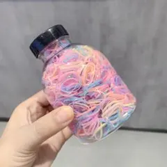 【大容量500本】使い捨てヘアゴム　カラフル　③