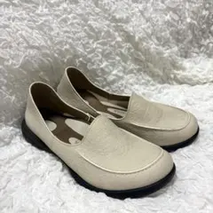 明日投稿削除　美品　リゲッタ ドライビングシューズ ローファー アイボリー Mのサムネイル