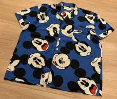 日本製 Disney Mickey ミッキー 総柄 半袖 POPPINS Lのサムネイル