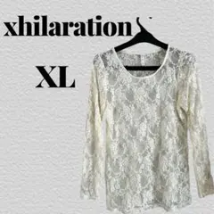 xhiliration アイボリー レースシャツ XL
