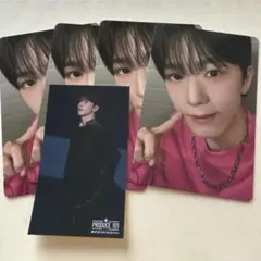 日プ新世界 青沼昂史朗 トレカ4枚、ステッカー