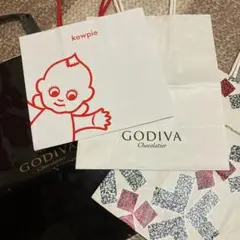 新品　キューピー　GODIVA 三越　紙袋　4点セット