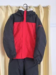 FABLICE 子ども用スキーウェア 赤/黒