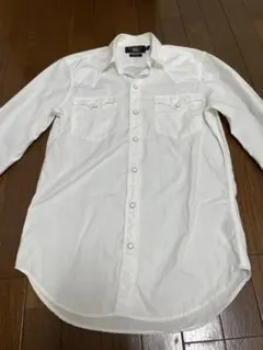 RRL Ralph Lauren 白シャツ Sサイズ　ウェスタンシャツのサムネイル