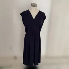 UNIQLO ネイビー ノースリーブ ワンピース L