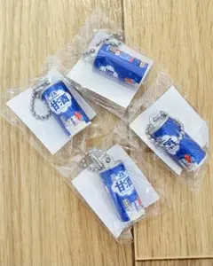 森永 冷やし甘酒 ミニチュアキーホルダー 4個セット