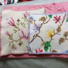 フェイラー花柄刺繍ハンカチ 2枚セット