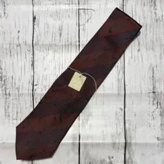 メンズ　ネクタイ　カジュアル　オシャレ　ビジネス　ストライプ　シルク　赤　新品