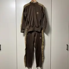 ⭐️00s⭐️ アディダス トラックジャケット セットアップ ブラウン