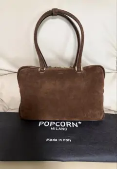 Manuel MILANO マニュエルミラノ スエードボストンバッグ ブラウンのサムネイル