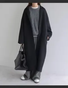 evernavy ブラック ロングコートMT evernavy ブラック ロングコートMT 2025年最新】evernavy リバーロング