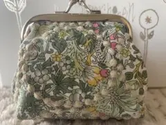 ミナペルホネン　　ポーチ　 がま口　ストロベリーシーフ スプリング　タンバリン