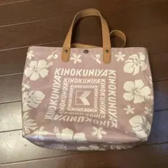 KINOKUNIYA フラワーパターン トートバッグ