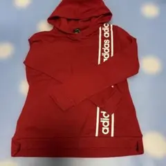 adidas 赤 パーカー ロゴ入りのサムネイル