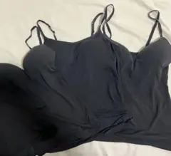 ユニクロ ブラックキャミソール3枚セット