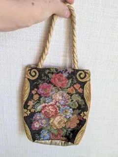 花柄ゴブラン織ミニバッグ