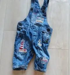 next デニムオーバーオール 3-6ヶ月 70〜 80cm