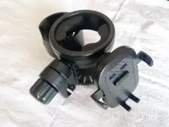 ベビーカー カップホルダー ブラック スマホ1台＆ドリンク2本可