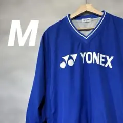【美品】YONEX Vネック ウォームアップウェア　青
