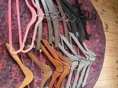 衣類ハンガーセット（多色・木製）20本⭐︎