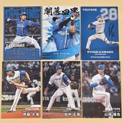 【6枚セット】日本ハムファイターズ プロ野球チップスカード2025 伊藤大海ほか