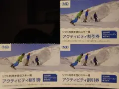日本駐車場開発株主優待券 スキー場リフト割引券3枚セット