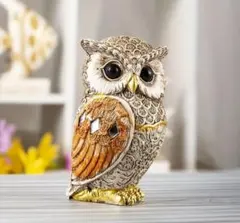 はる様専用新品未使用✦フクロウの置物 大きめ8.5cm 開運♥