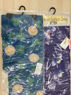 紫色と青色の浴衣セット